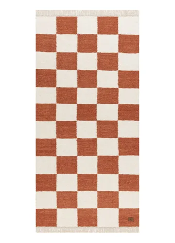 Håndvevd teppe Nordic Check 75x200 cm
