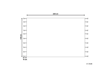 Hajipur Ryeteppe 140x200 cm - Beige - Tekstiler & tepper - Teppe & matte - Moderne matte - Bomullsmatter