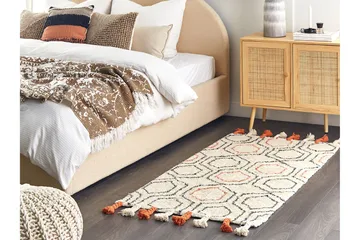 Hajipur Ryeteppe 80x150 cm - Beige - Tekstiler & tepper - Teppe & matte - Moderne matte - Ryetepper