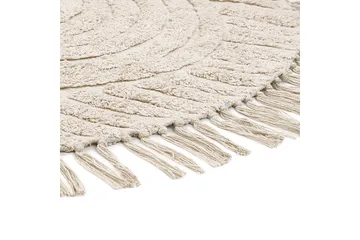 Halfeti Ryeteppe 140 cm Rund - Beige - Tekstiler & tepper - Teppe & matte - Moderne matte - Ryetepper