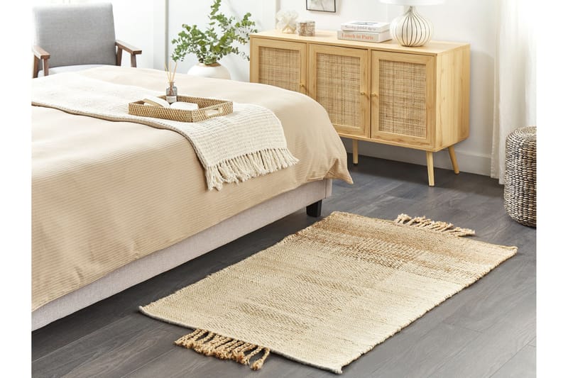Hamzalar Juteteppe 80x150 cm - Beige - Tekstiler & tepper - Teppe & matte - Moderne matte - Jutematter & hampematter