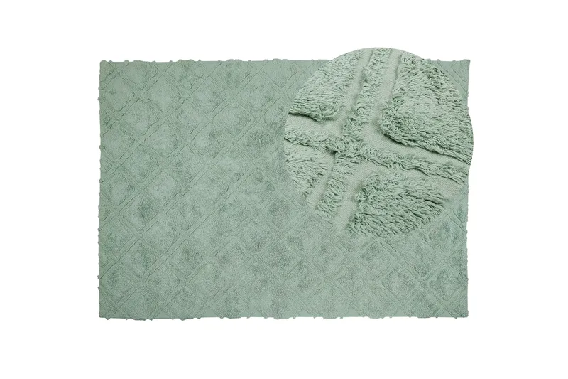 Hatay Ryeteppe 160x230 cm - Grønn - Tekstiler & tepper - Teppe & matte - Moderne matte - Ryetepper