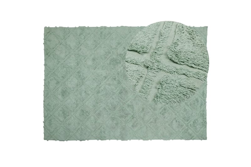Hatay Ryeteppe 160x230 cm - Grønn - Tekstiler & tepper - Teppe & matte - Moderne matte - Ryetepper