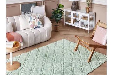 Hatay Ryeteppe 160x230 cm - Grønn - Tekstiler & tepper - Teppe & matte - Moderne matte - Ryetepper