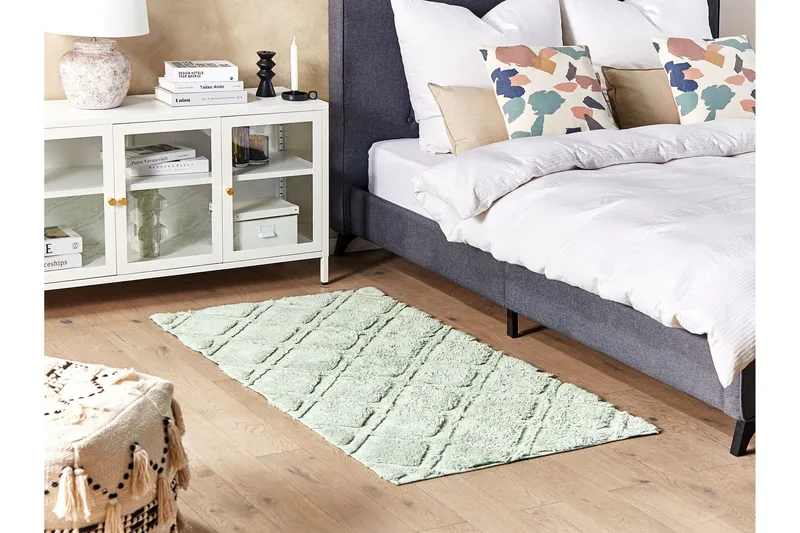 Hatay Ryeteppe 80x150 cm - Grønn - Tekstiler & tepper - Teppe & matte - Moderne matte - Ryetepper