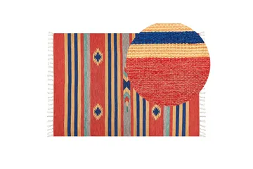 Hatis Bomullsteppe 140x200 cm - Blå - Tekstiler & tepper - Teppe & matte - Moderne matte - Bomullsmatter