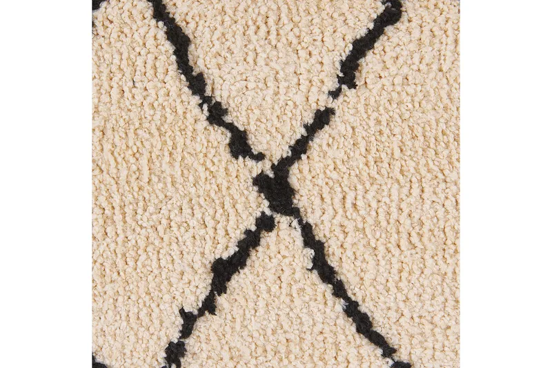 Havsa Ryeteppe 80x150 cm - Beige - Tekstiler & tepper - Teppe & matte - Moderne matte - Ryetepper