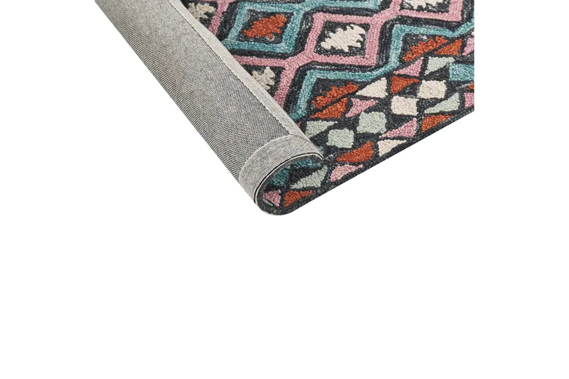 Haymana Ullteppe 140x200 cm - Blå - Tekstiler & tepper - Teppe & matte - Moderne matte - Ullteppe