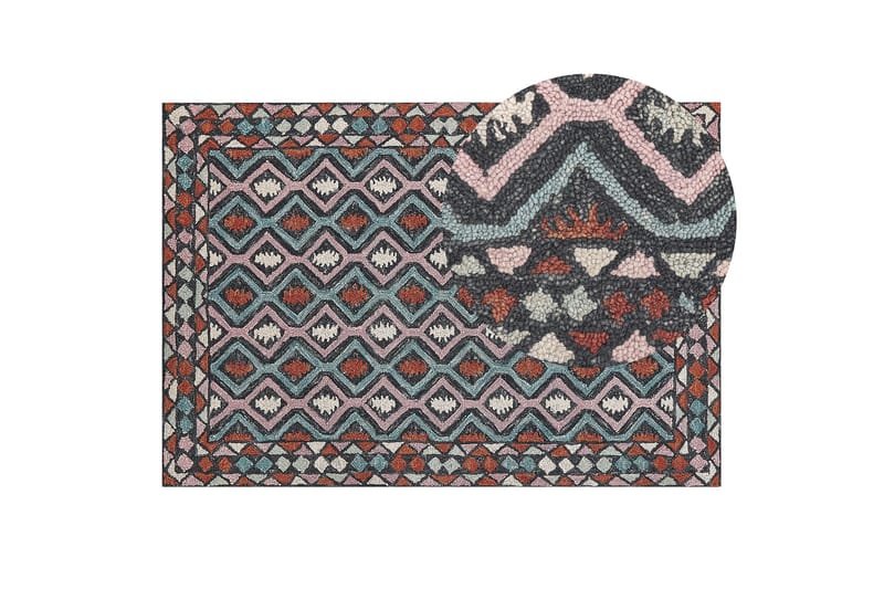 Haymana Ullteppe 140x200 cm - Blå - Tekstiler & tepper - Teppe & matte - Moderne matte - Ullteppe