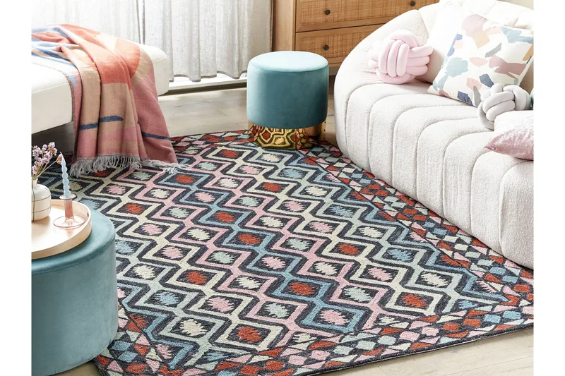 Haymana Ullteppe 160x230 cm - Blå - Tekstiler & tepper - Teppe & matte - Moderne matte - Ullteppe