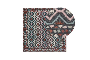 Haymana Ullteppe 200x200 cm Kvadratisk - Blå - Tekstiler & tepper - Teppe & matte - Moderne matte - Ullteppe