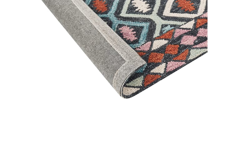 Haymana Ullteppe 200x200 cm Kvadratisk - Blå - Tekstiler & tepper - Teppe & matte - Moderne matte - Ullteppe