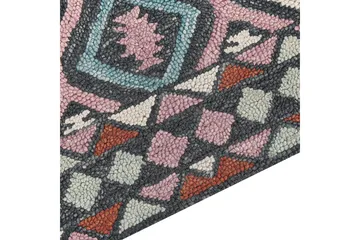 Haymana Ullteppe 200x200 cm Kvadratisk - Blå - Tekstiler & tepper - Teppe & matte - Moderne matte - Ullteppe