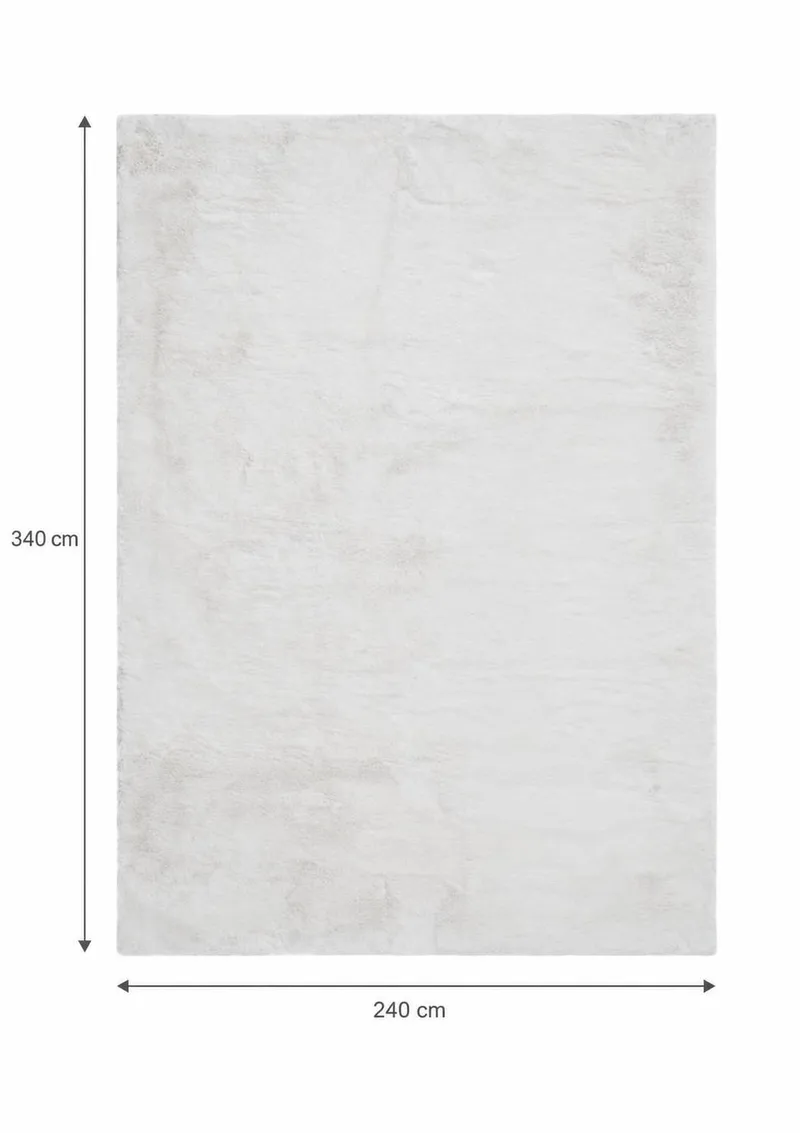 Heaven Stor Rektangulær Ryamatte & Luggmatte 240x340 cm - Hvit - Tekstiler & tepper - Teppe & matte - Moderne matte - Ryetepper