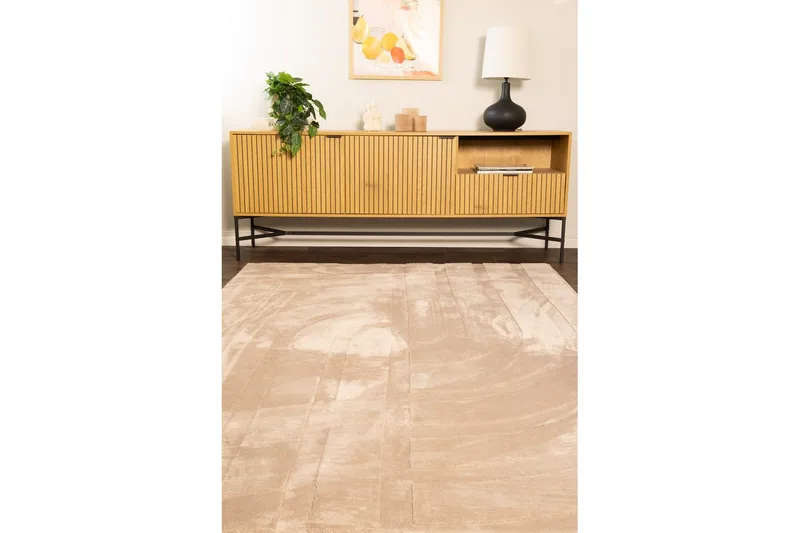 Heaven Trend Maskinvevd teppe 160x230 cm - Taupe - Tekstiler & tepper - Teppe & matte - Moderne matte - Friezematte