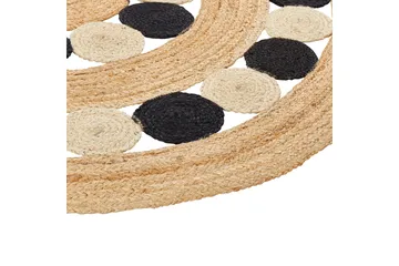 Hovit Juteteppe 140 cm Rund - Beige - Tekstiler & tepper - Teppe & matte - Moderne matte - Jutematter & hampematter