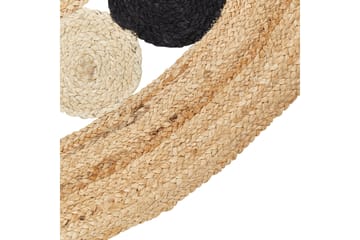 Hovit Juteteppe 140 cm Rund - Beige - Tekstiler & tepper - Teppe & matte - Moderne matte - Jutematter & hampematter