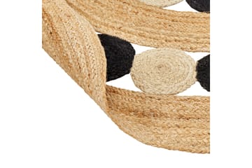 Hovit Juteteppe 140 cm Rund - Beige - Tekstiler & tepper - Teppe & matte - Moderne matte - Jutematter & hampematter
