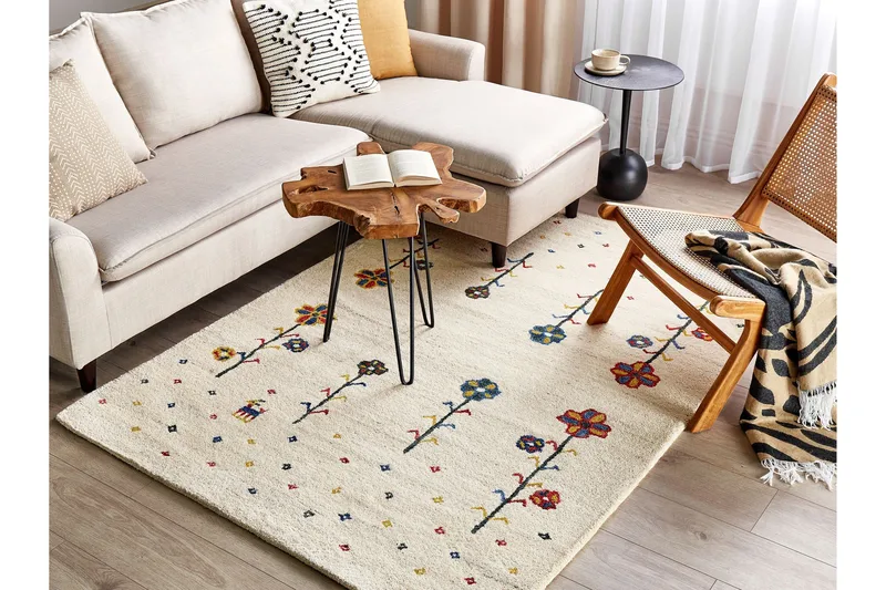 Husunlu Ryeteppe 140x200 cm, Beige