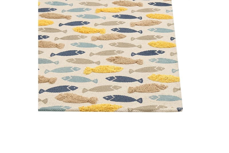 Ipuh Bomullsteppe 80x150 cm - Beige - Tekstiler & tepper - Teppe & matte - Moderne matte - Bomullsmatter