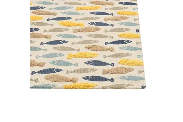 Ipuh Bomullsteppe 80x150 cm - Beige - Tekstiler & tepper - Teppe & matte - Moderne matte - Bomullsmatter