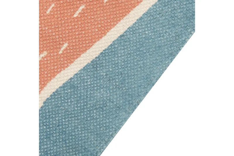 Isak Bomullsteppe 80x150 cm - Blå - Tekstiler & tepper - Teppe & matte - Moderne matte - Bomullsmatter