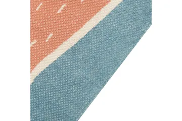 Isak Bomullsteppe 80x150 cm - Blå - Tekstiler & tepper - Teppe & matte - Moderne matte - Bomullsmatter