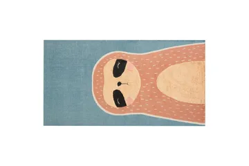 Isak Bomullsteppe 80x150 cm - Blå - Tekstiler & tepper - Teppe & matte - Moderne matte - Bomullsmatter