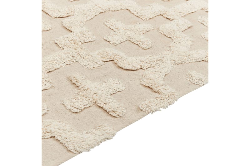 Itangar Bomullsteppe 140x200 cm - Beige - Tekstiler & tepper - Teppe & matte - Moderne matte - Bomullsmatter
