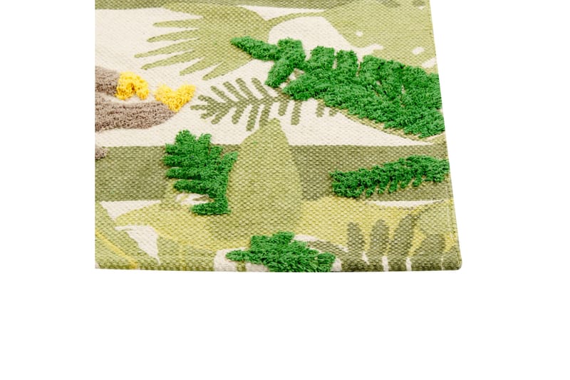Janhto Bomullsteppe 80x150 cm - Grønn - Tekstiler & tepper - Teppe & matte - Moderne matte - Bomullsmatter