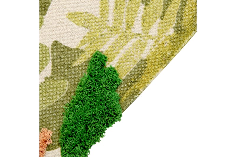 Janhto Bomullsteppe 80x150 cm - Grønn - Tekstiler & tepper - Teppe & matte - Moderne matte - Bomullsmatter