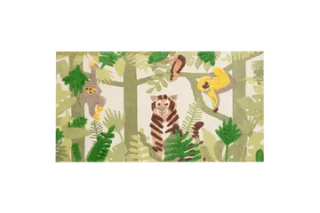 Janhto Bomullsteppe 80x150 cm - Grønn - Tekstiler & tepper - Teppe & matte - Moderne matte - Bomullsmatter