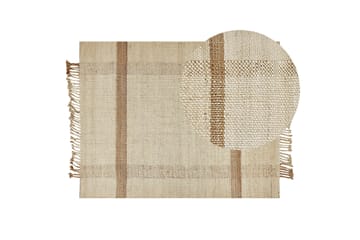 Juteteppe Yelmez 140x200 cm - Beige - Tekstiler & tepper - Teppe & matte - Moderne matte - Jutematter & hampematter