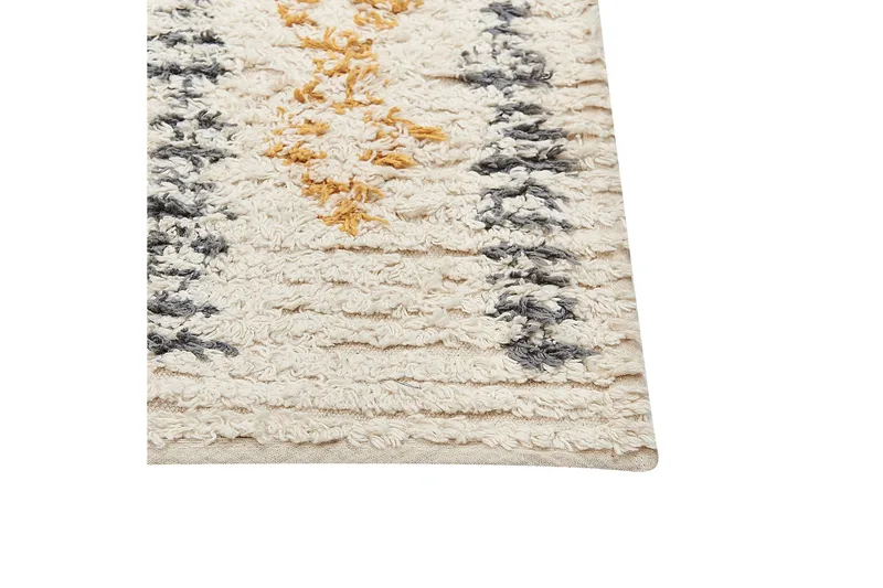 Kadapa Bomullsteppe 140x200 cm - Gul - Tekstiler & tepper - Teppe & matte - Moderne matte - Bomullsmatter