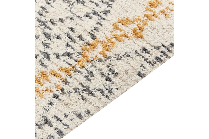 Kadapa Bomullsteppe 160x230 cm - Gul - Tekstiler & tepper - Teppe & matte - Moderne matte - Bomullsmatter