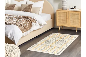 Kadapa Bomullsteppe 80x150 cm - Gul - Tekstiler & tepper - Teppe & matte - Moderne matte - Bomullsmatter