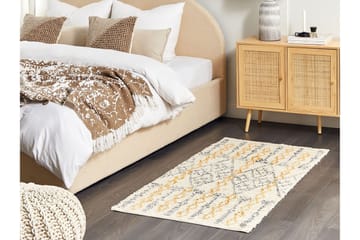 Kadapa Bomullsteppe 80x150 cm - Gul - Tekstiler & tepper - Teppe & matte - Moderne matte - Bomullsmatter