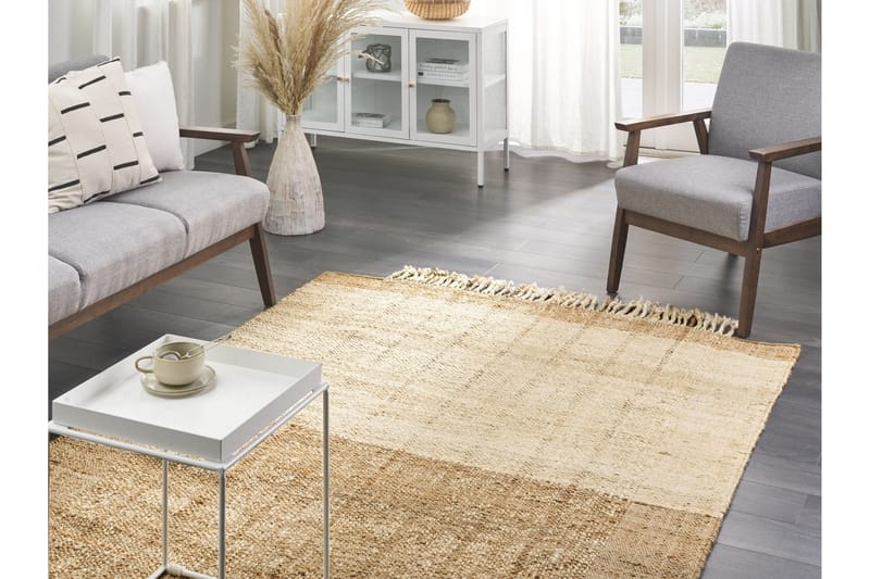 Karkin Juteteppe 160x230 cm - Beige - Tekstiler & tepper - Teppe & matte - Moderne matte - Jutematter & hampematter