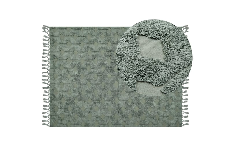 Kars Ryeteppe 140x200 cm - Grønn - Tekstiler & tepper - Teppe & matte - Moderne matte - Ryetepper