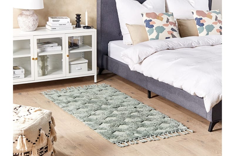 Kars Ryeteppe 80x150 cm - Grønn - Tekstiler & tepper - Teppe & matte - Moderne matte - Ryetepper