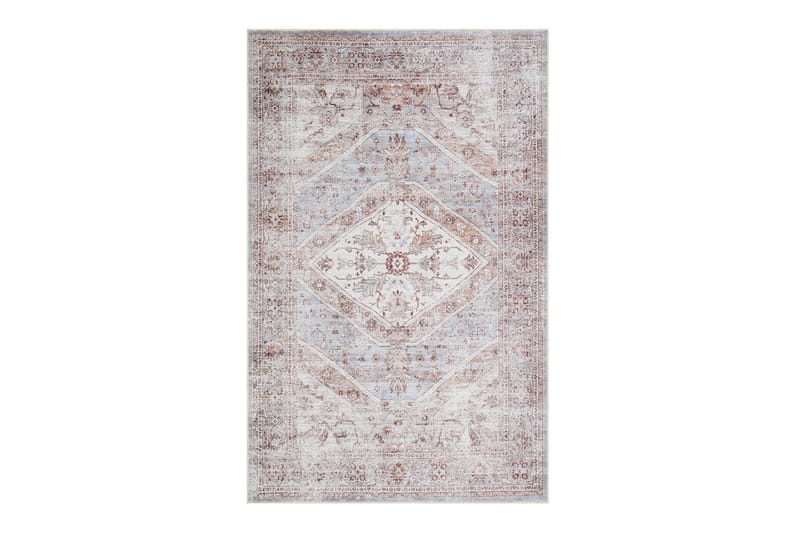 Kashan Wiltonteppe 200x300 cm Rektangulær, Blå/Krem