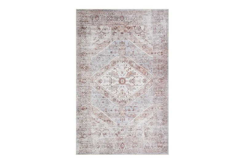 Kashan Wiltonteppe 240x340 cm Rektangulær, Blå/Krem