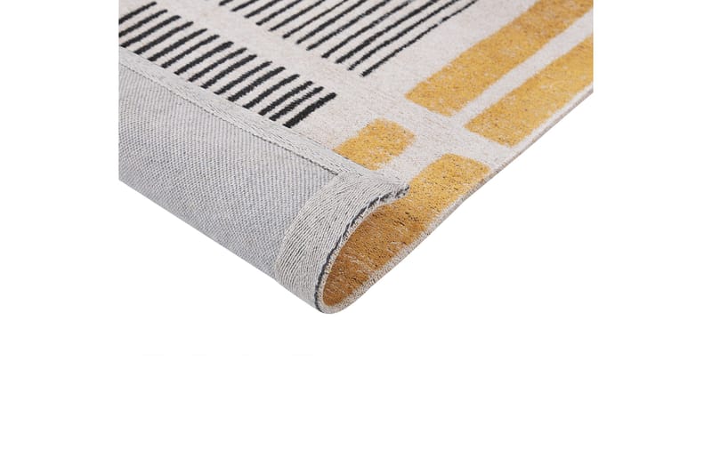 Katra Bomullsteppe 140x200 cm - Gul - Tekstiler & tepper - Teppe & matte - Moderne matte - Bomullsmatter