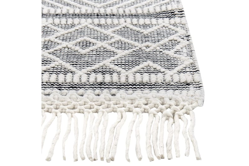 Kavak Ullteppe 160x230 cm - Svart/hvit - Tekstiler & tepper - Teppe & matte - Moderne matte - Ullteppe