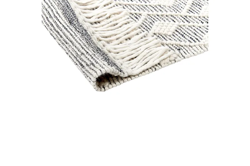 Kavak Ullteppe 160x230 cm - Svart/hvit - Tekstiler & tepper - Teppe & matte - Moderne matte - Ullteppe