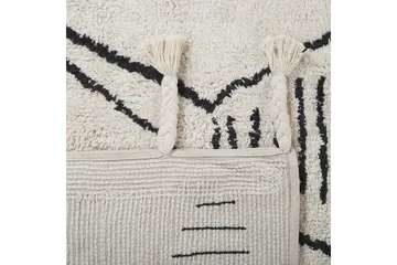 Kebir Bomullsteppe 160x230 cm - Svart/hvit - Tekstiler & tepper - Teppe & matte - Moderne matte - Bomullsmatter