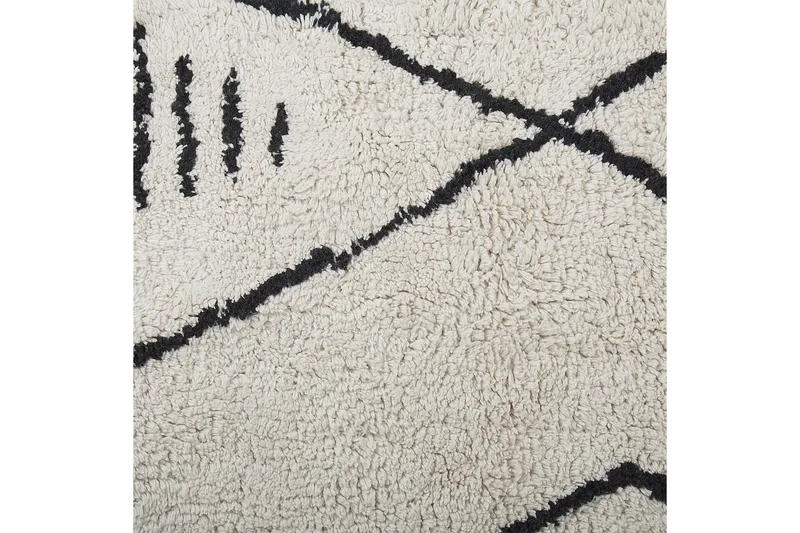 Kebir Bomullsteppe 160x230 cm - Svart/hvit - Tekstiler & tepper - Teppe & matte - Moderne matte - Bomullsmatter