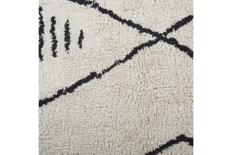 Kebir Bomullsteppe 160x230 cm - Svart/hvit - Tekstiler & tepper - Teppe & matte - Moderne matte - Bomullsmatter
