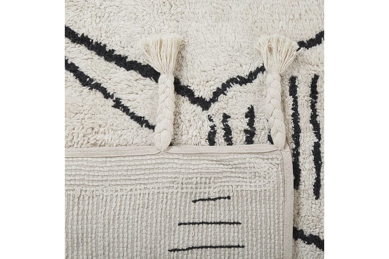 Kebir Bomullsteppe 80x150 cm - Svart/hvit - Tekstiler & tepper - Teppe & matte - Moderne matte - Bomullsmatter