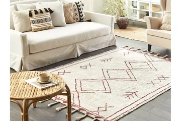 Kenitra Bomullsteppe 140x200 cm - Svart/hvit - Tekstiler & tepper - Teppe & matte - Moderne matte - Bomullsmatter